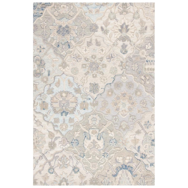 Safavieh 4 x 6 ft. Rectanglar Glamour Hand Tufted Rug Grey & Blue - GLM622F-4