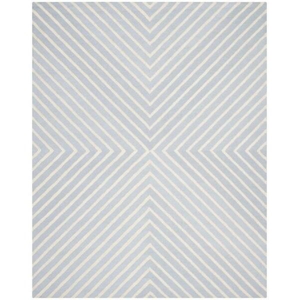 Safavieh Cambridge Hand Tufted Runner Rug- Light Blue - Ivory- 2 ft. 6 in. x 14 ft. - CAM129A-214