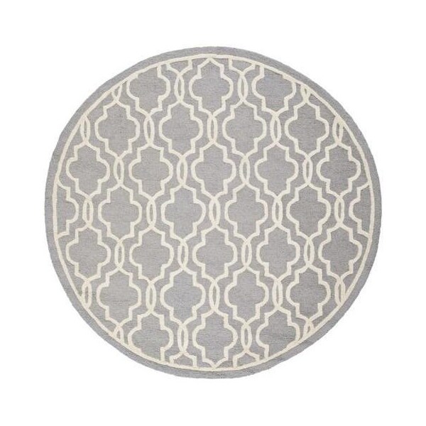Safavieh Cambridge Hand Tufted Oversized Rug- Silver - Ivory- 11 x 15 ft. - CAM131D-1115