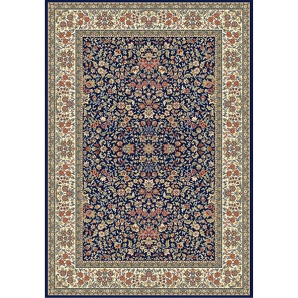 Dynamic Rugs Ancient Garden 2 ft. 2 in. x 7 ft. 7 in. 57078-3434 Rug - Blue/Ivory - AN28570783434