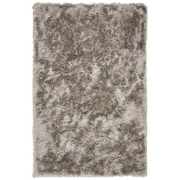 Safavieh 3 x 5 ft. Ocean Shag Collection Modern Rectangle Hand Tufted RugLight Grey - OCG101F-3
