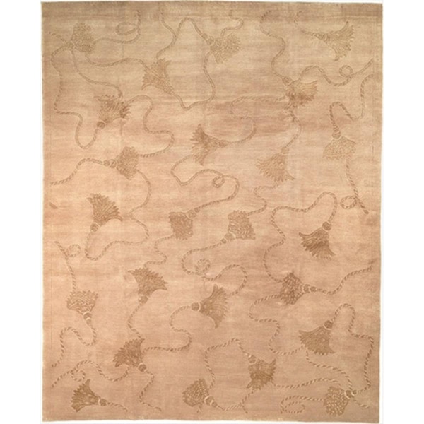 Safavieh 4 x 6 ft. Small Rectangle Contemporary Tibetan Ivory Hand Knotted Rug - TB318A-4