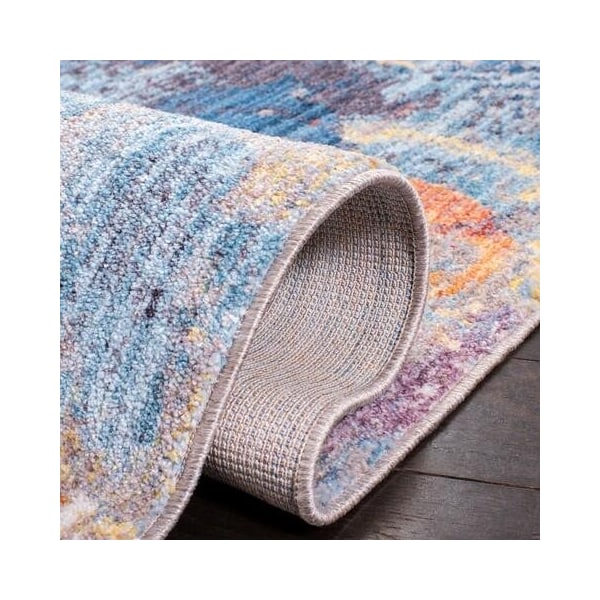 Safavieh 4 x 6 ft. Bristol Power Loomed Medium Rectangle Area Rug, Grey and Blue - BTL342A-4