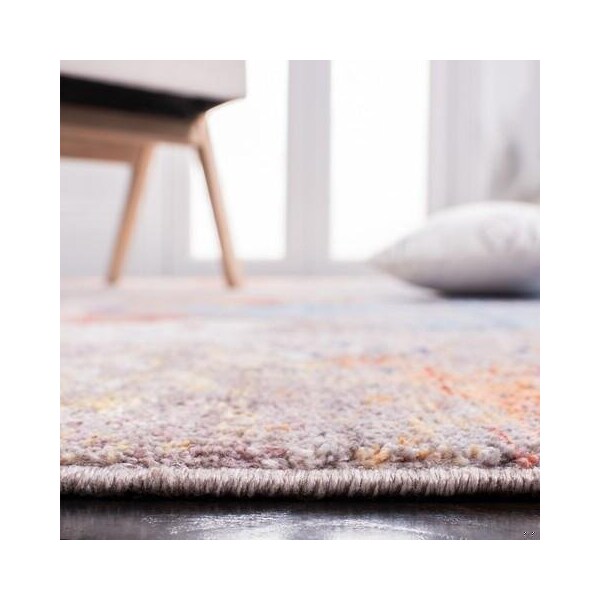 Safavieh 4 x 6 ft. Bristol Power Loomed Medium Rectangle Area Rug, Grey and Blue - BTL342A-4