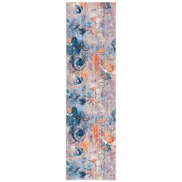 Safavieh 4 x 6 ft. Bristol Power Loomed Medium Rectangle Area Rug, Grey and Blue - BTL342A-4