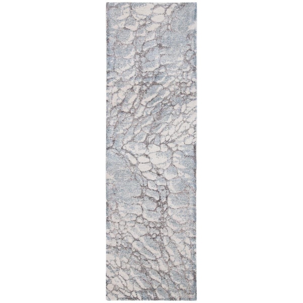 Safavieh 2 ft.3 in. x 8 ft. Restoration Vintage Runner Handmade Wool Rug Grey & Ivory - RVT112F-28