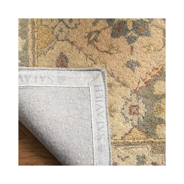 Safavieh 4 ft.-6 in. x 6 ft.-6 in. Oval Traditional Antiquity- Multi and Beige Hand Tufted Rug - AT316A-5OV