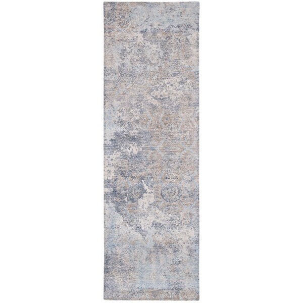 Safavieh 2 ft.3 in. x 8 ft. Restoration Vintage Runner Handmade Wool Rug Blue & Ivory - RVT111M-28