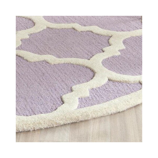 Safavieh Cambridge Hand Tufted Runner Rug- Lavander - Ivory- 2 ft. 6 in. x 6 ft. - CAM140C-26