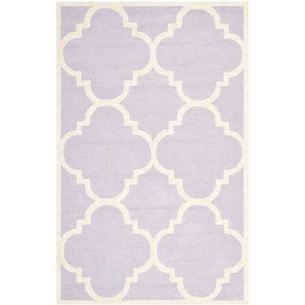 Safavieh Cambridge Hand Tufted Runner Rug- Lavander - Ivory- 2 ft. 6 in. x 6 ft. - CAM140C-26