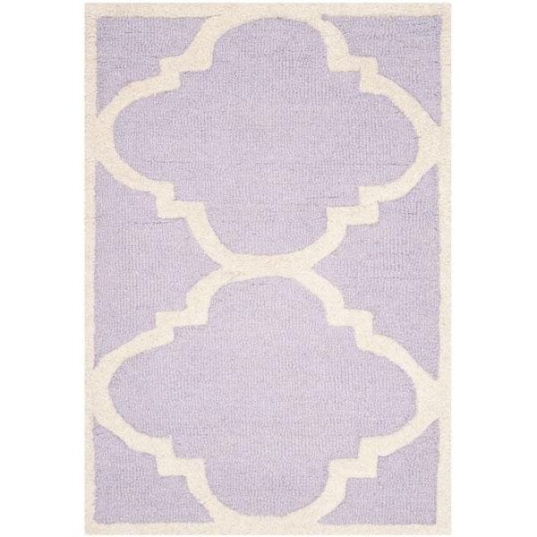 Safavieh Cambridge Hand Tufted Runner Rug- Lavander - Ivory- 2 ft. 6 in. x 6 ft. - CAM140C-26