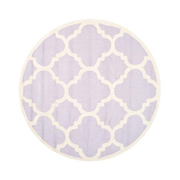 Safavieh Cambridge Hand Tufted Runner Rug- Lavander - Ivory- 2 ft. 6 in. x 6 ft. - CAM140C-26