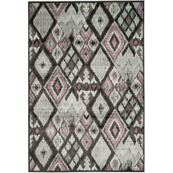 Safavieh Paradise Power Loomed Runner Rug- Charcoal - Multi- 2 ft. 5 in. x 7 ft. 6 in. - PAR114-330-38