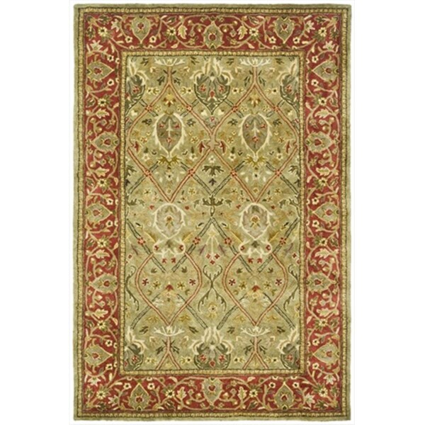Safavieh 2 ft. 6 in. x 22 ft. Runner Persian Legend Light Green and Rust Traditional Rug - PL819B-222