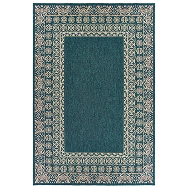 Oriental Weavers 6 ft. 7 in. x 9 ft. 2 in. Latitude Rectangle Rug Blue - L1503B200280ST