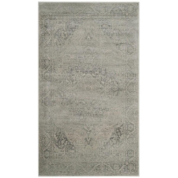 Safavieh Vintage Small Rectangle RugsSilver 3 ft. 3 in. x 5 ft. 7 in. - VTG159-7660-3