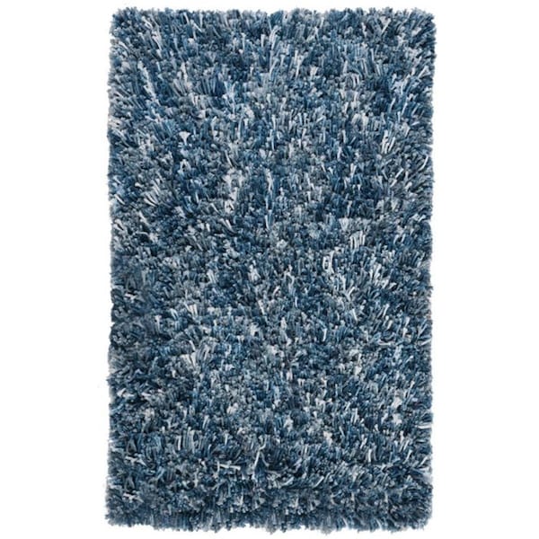 Safavieh 2 ft. 6 in. x 4 ft. Rio Shag Rectangle Rug Navy & Ivory - SG960N-24