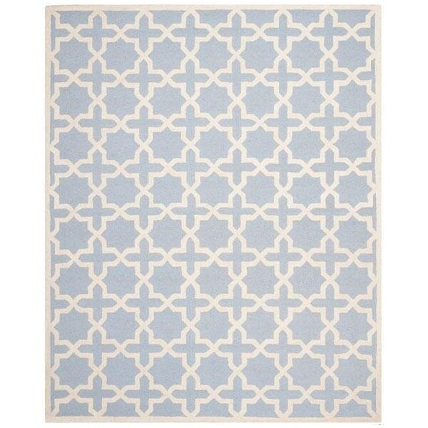 Safavieh Cambridge Hand Tufted Runner Rugs, Light Blue and Ivory - 2 ft.-6 in. x 8 ft. - CAM125A-28