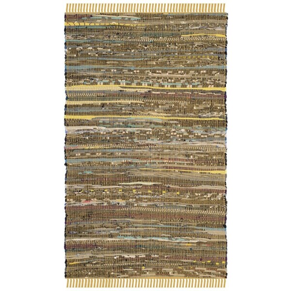 Safavieh Rag Rug Accent Area Rug Yellow & Multicolor - 2 ft.-6 in. x 4 ft. - RAR127H-24