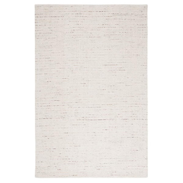 Safavieh 8 x 10 ft. Abstract Contemporary Hand Tufted Rectangle Rug, Ivory & Brown - ABT468T-8