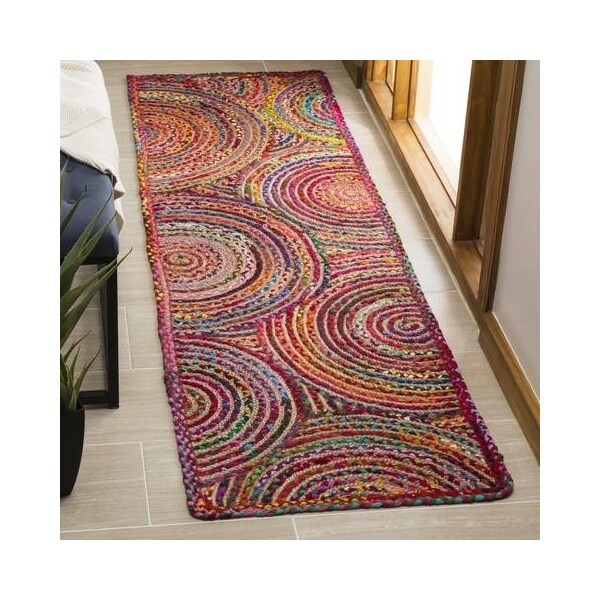 Safavieh 5 x 5 ft. Cape Cod Hand Woven Round Area RugRed & Multi-Color - CAP203A-5R