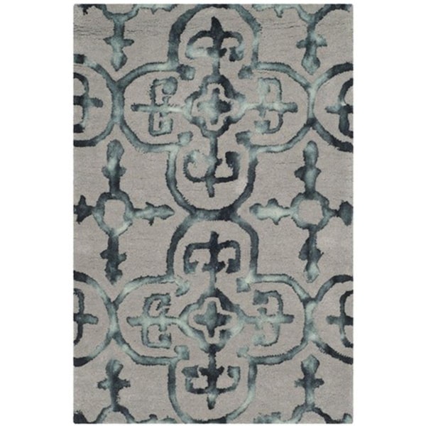 Safavieh Dip Dye Hand Tufted Rectangle Rug- Grey - Charcoal- 6 x 9 ft. - DDY711B-6