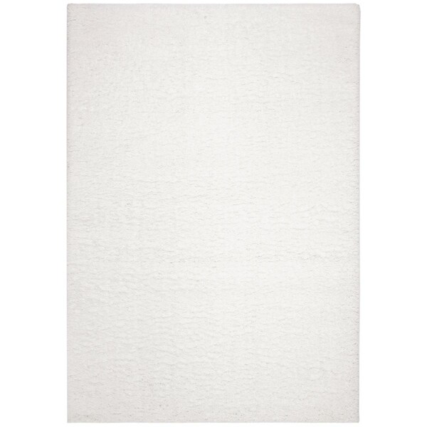Safavieh 2 ft. 3 in. x 4 ft. August Shag 900 Power Loomed Accent Area Rug, White - AUG900A-24