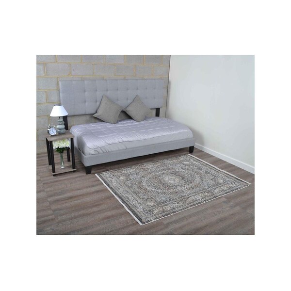 Jensendistributionservices 2 ft. x 3 ft. 10 in. Machine Woven Crossweave Polyester Oriental Rectangle Area Rug, Multi Color - MI1552316