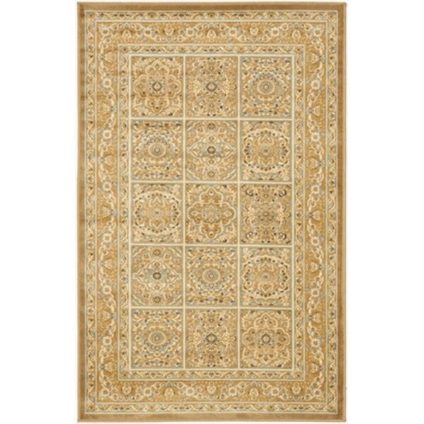 Safavieh 4 x 5 ft. 7 in. Small Rectangle Paradise Beige Traditional Rug - PAR03-606-4