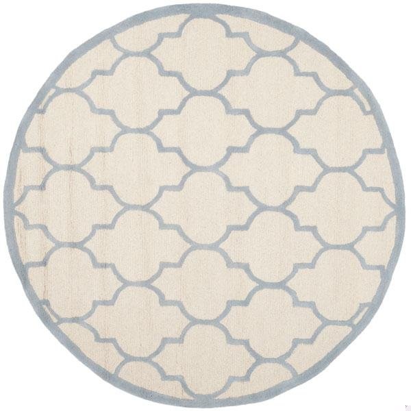 Safavieh Cambridge Hand Tufted Runner RugIvory & Light Blue 2 ft.-6 in. x 8 ft. - CAM134F-28