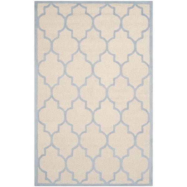 Safavieh Cambridge Hand Tufted Runner RugIvory & Light Blue 2 ft.-6 in. x 8 ft. - CAM134F-28