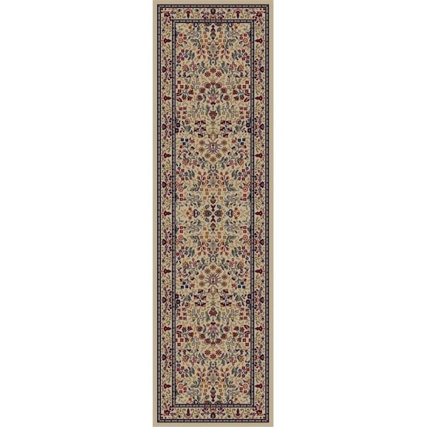 Concord Global Trading 2 ft. 3 in. x 7 ft. 7 in. Jewel Sarouk - Ivory - 41122