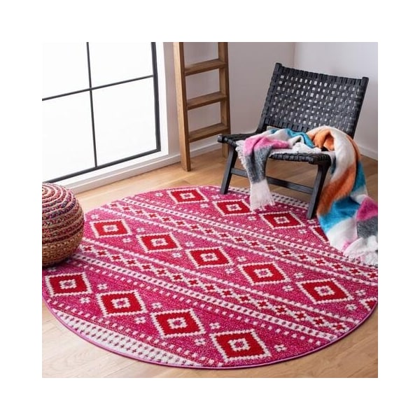 Safavieh Rectangular Adirondack Contemporary Area Rug, Fuchsia & Ivory - 4 x 6 ft. - ADR277R-4