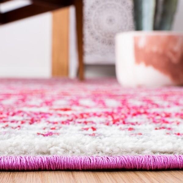 Safavieh Rectangular Adirondack Contemporary Area Rug, Fuchsia & Ivory - 4 x 6 ft. - ADR277R-4