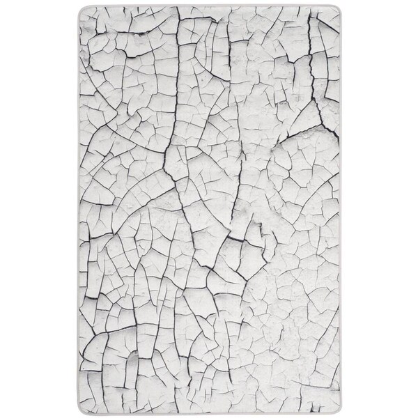 Safavieh 3 x 5 ft. Daytona Power Loomed Rug, Small Rectangle - Light Grey and Charcoal - DAY100A-3