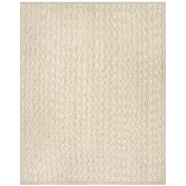 Safavieh Natural Fiber Power Loomed Accent Area Rug, Light Grey - 3 X 5 Ft. - NF475C-3