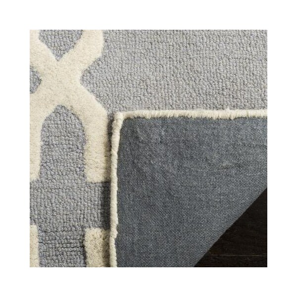Safavieh Cambridge Hand Tufted Runner RugSilver & Ivory 2 ft.-6 in. x 10 ft. - CAM125D-210
