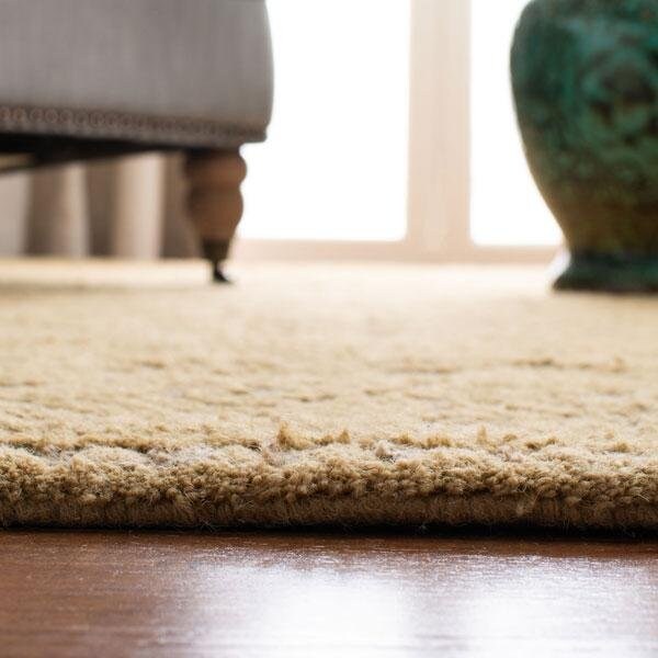 Safavieh Cambridge Hand Tufted Square Rug- Light Gold - Dark Gold- 4 x 4 ft. - CAM233A-4SQ