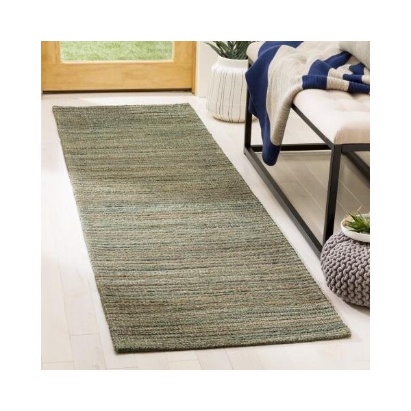 Safavieh Cape Cod Runner Rugs, Sage and Natural - 2 ft.-3 in. x 8 ft. - CAP503B-28