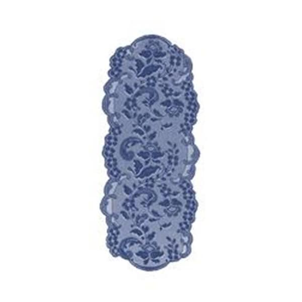 Downton Abbey Downton Abbey EL-1434IN Elizabeth 14 x 34 in. Runner - Indigo - EL-1434IN