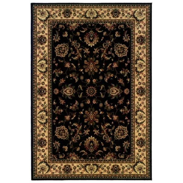Sphinx By Oriental Weavers Area Rugs, Ariana 311K3 8X11 Rectangle - Black/ Ivory-Polypropylene - A311K3240330ST