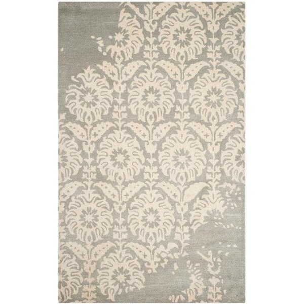 Safavieh Bella Square Rug, Light Grey and Ivory - 5 x 5 ft. - BEL125B-5SQ