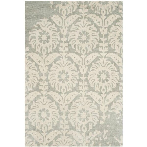 Safavieh Bella Square Rug, Light Grey and Ivory - 5 x 5 ft. - BEL125B-5SQ