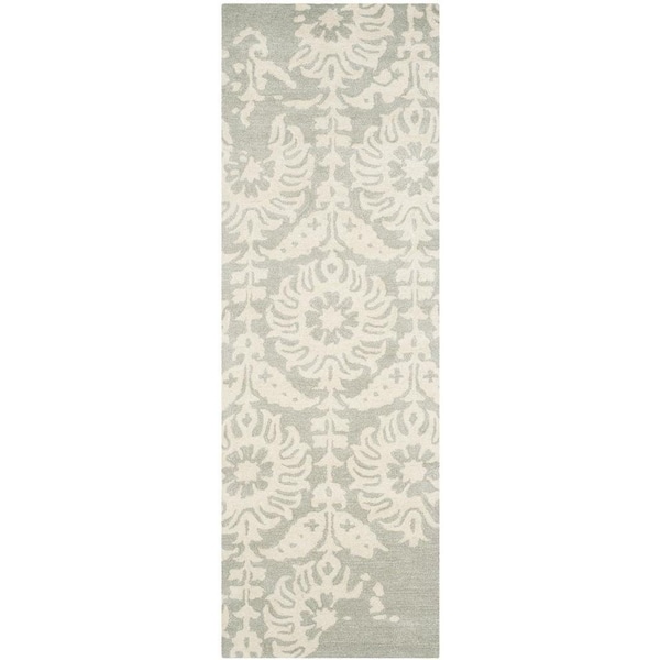 Safavieh Bella Square Rug, Light Grey and Ivory - 5 x 5 ft. - BEL125B-5SQ