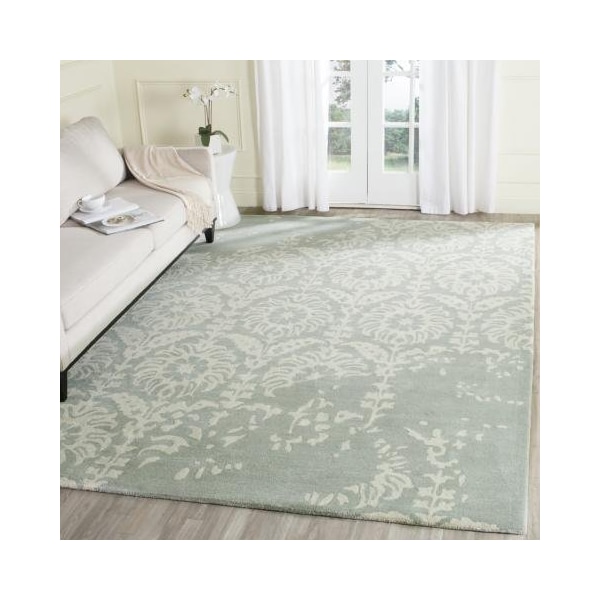 Safavieh Bella Square Rug, Light Grey and Ivory - 5 x 5 ft. - BEL125B-5SQ