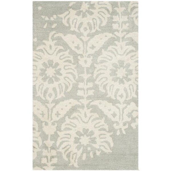 Safavieh Bella Square Rug, Light Grey and Ivory - 5 x 5 ft. - BEL125B-5SQ