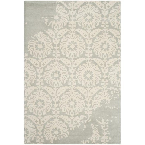 Safavieh Bella Square Rug, Light Grey and Ivory - 5 x 5 ft. - BEL125B-5SQ