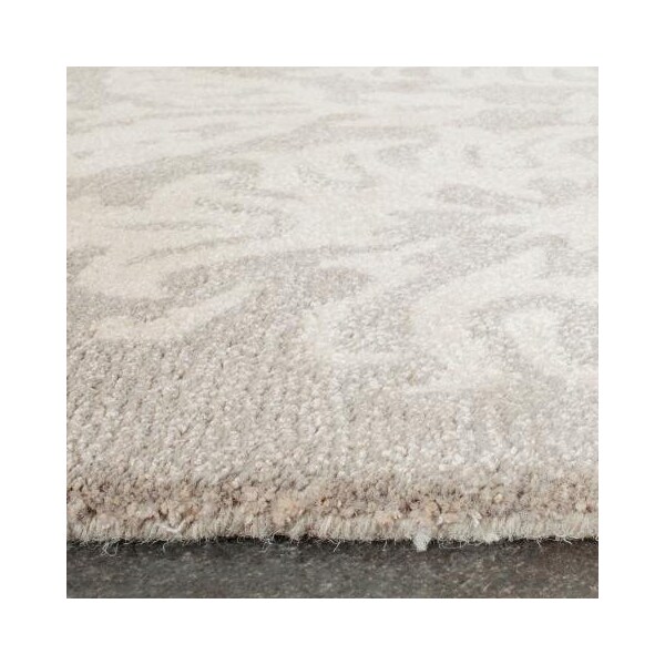 Safavieh Bella Square Rug, Light Grey and Ivory - 5 x 5 ft. - BEL125B-5SQ