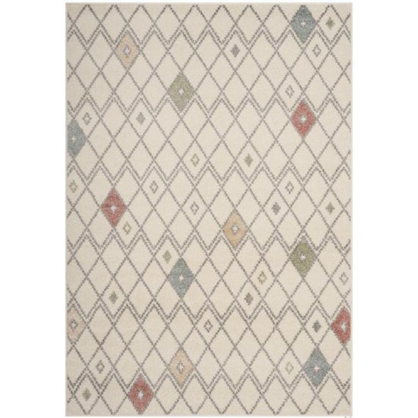 Safavieh Adirondack Power Loomed Round Area RugIvory & Multicolor 6 x 6 ft. - ADR132C-6R