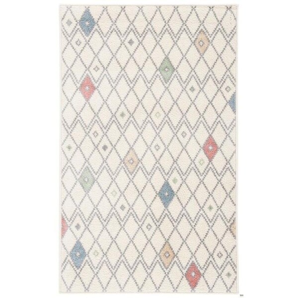 Safavieh Adirondack Power Loomed Round Area RugIvory & Multicolor 6 x 6 ft. - ADR132C-6R